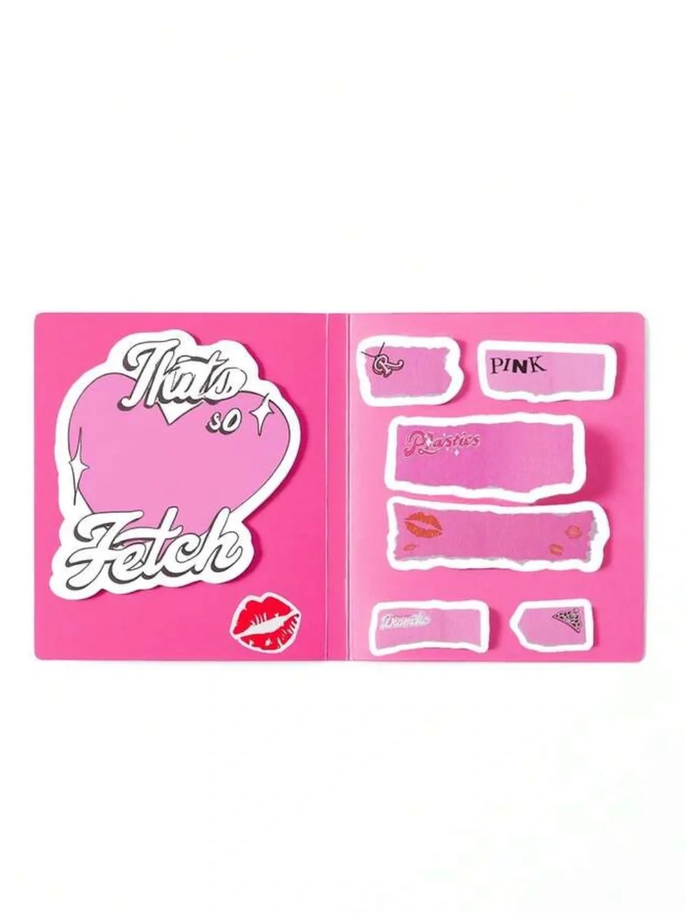 Kohl's Pink 'Burn Book' Sticker Notebook Set